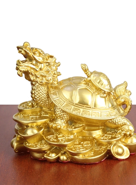 鎏金龙龟黄铜摆件工艺品
