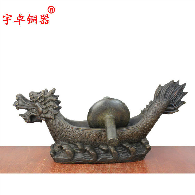 宇卓铜器 纯铜药碾子 黄铜药碾子 工艺品摆件药撵子药捻子