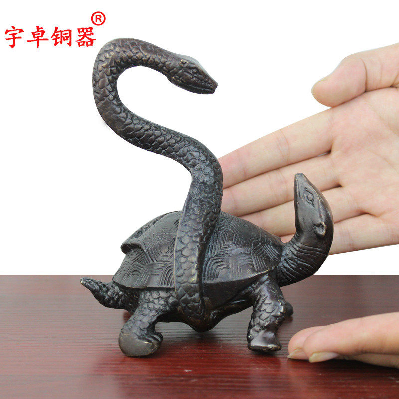 宇卓铜器纯铜四神兽黄铜四神兽青龙白虎朱雀玄武工艺品摆件