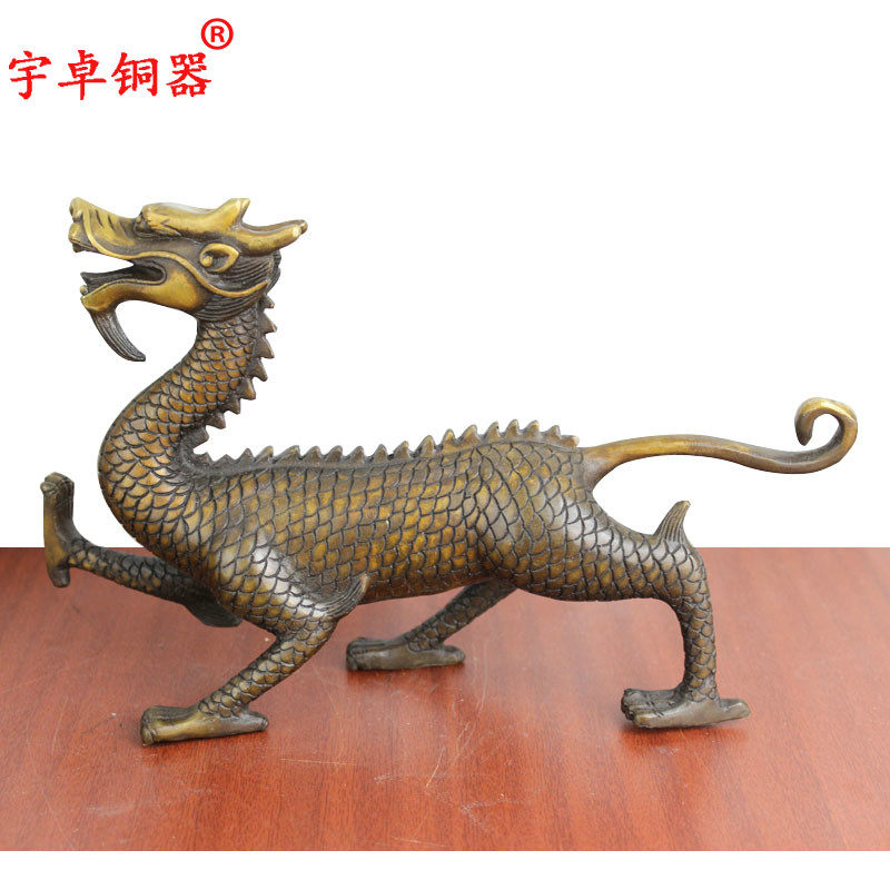 宇卓铜器 纯铜四神兽黄铜四神兽青龙白虎朱雀玄武 工艺品摆件
