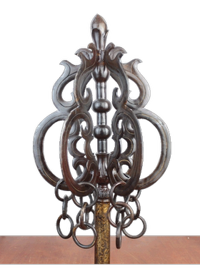 九股黄铜铸造方丈工艺品禅杖