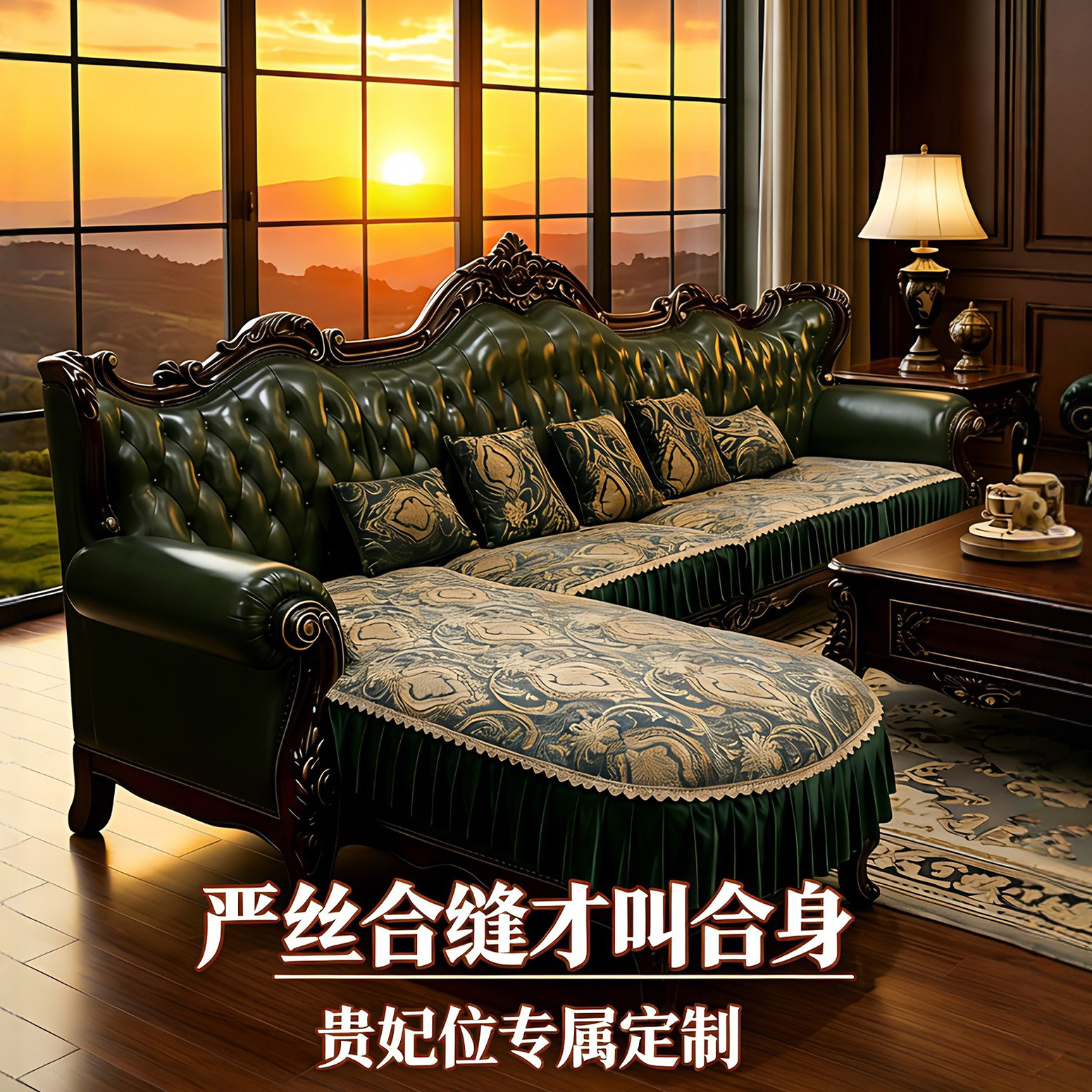 2026新款欧式沙发垫四季通用防滑法式高级感美式复古沙发套罩定制,居家布艺,沙发垫,淘宝优惠券,粉丝福利购,淘宝优惠卷