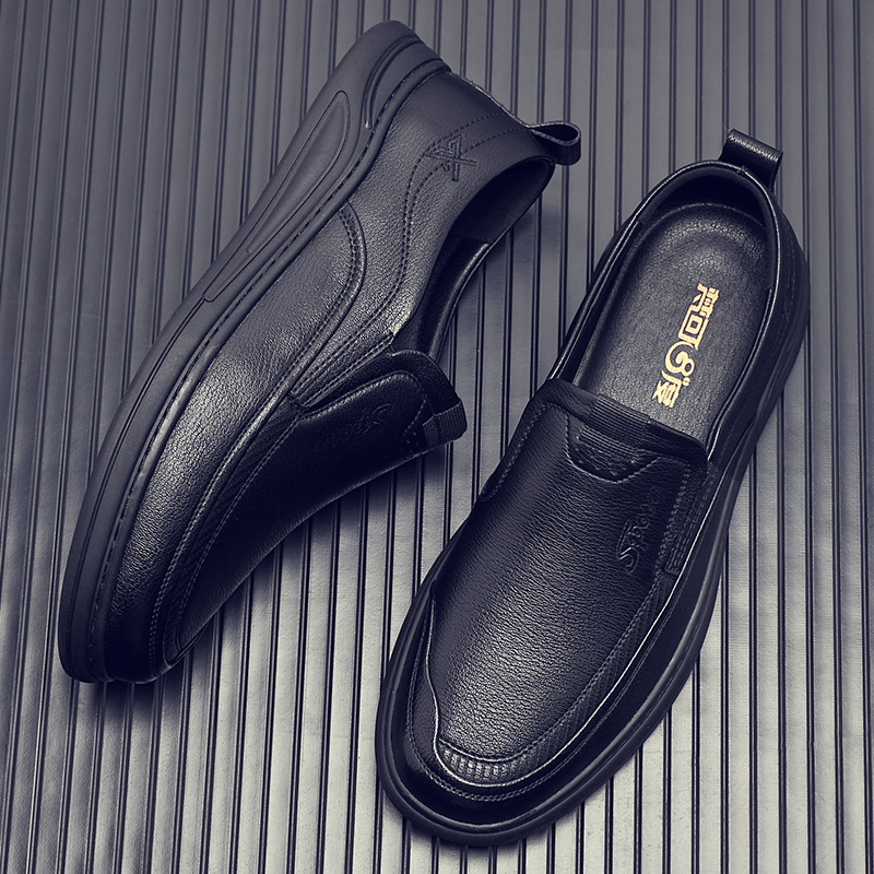 软底男士时尚平跟皮鞋