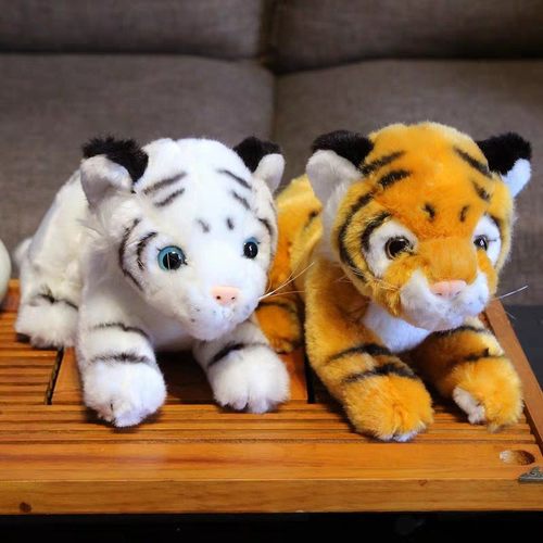 动物园仿真小老虎白虎可爱