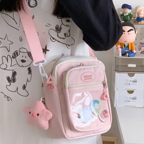 小学生出游包女孩包包外出可爱单肩包中大童轻便小背包儿童斜挎包