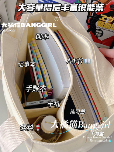 ins小众帆布包学生上课托特包女