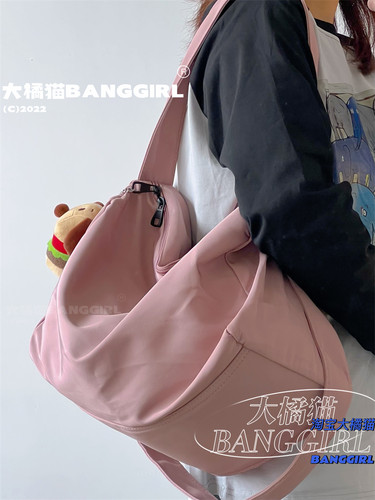 极简风短途旅行袋女ins