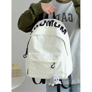 2026新款大学生轻便韩系慵懒风ins书包女初中生森系高级感双肩包