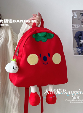 可爱卡通帆布包迷你书包女 日系chic软妹少女mini学生背包双肩包