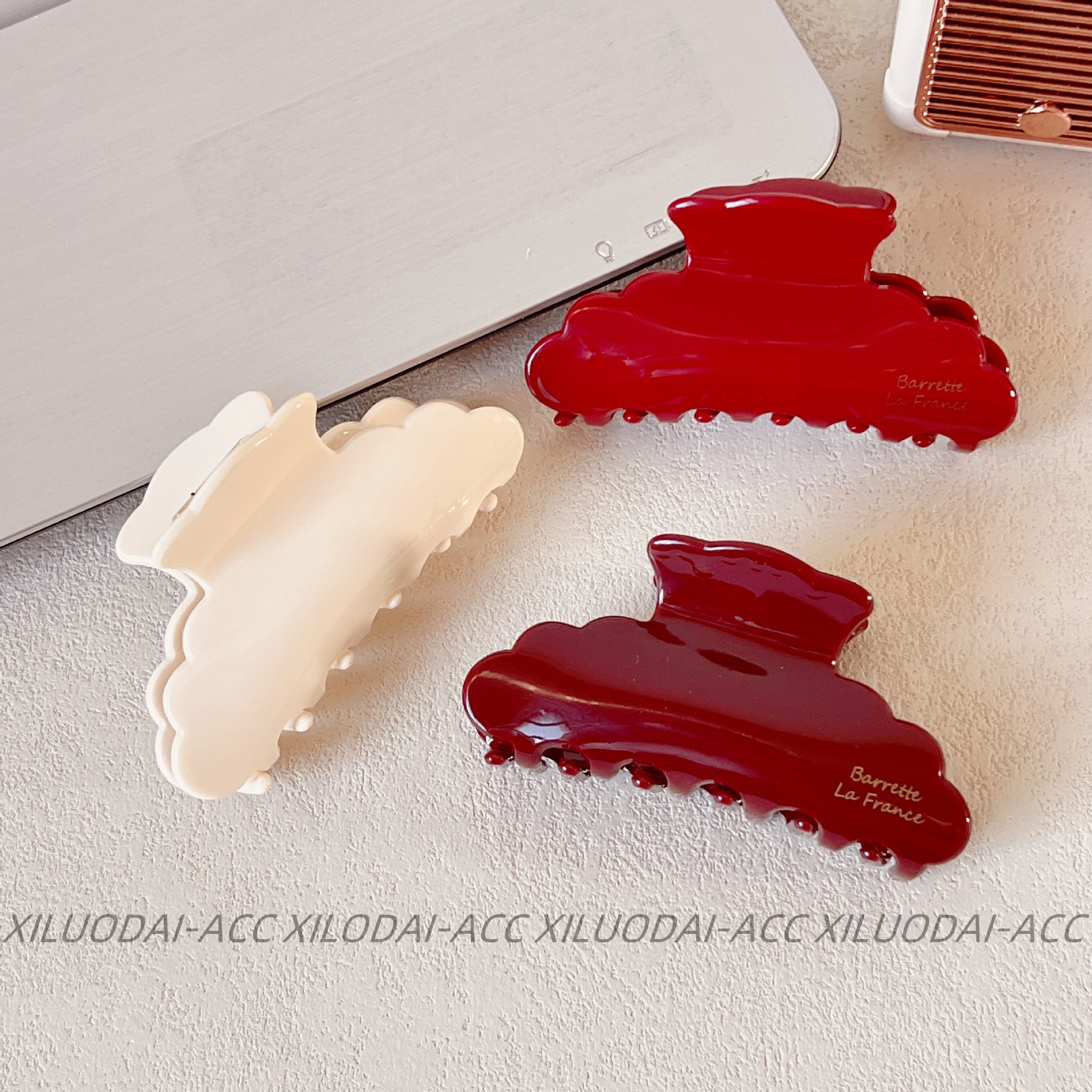 跨境欧美醋酸大号抓夹女发夹高级感后脑勺发卡盘发夹子鲨鱼夹头饰