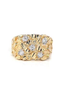 欧美跨境金砖戒指男女款ins小众设计个性风潮百搭高级感时尚指环