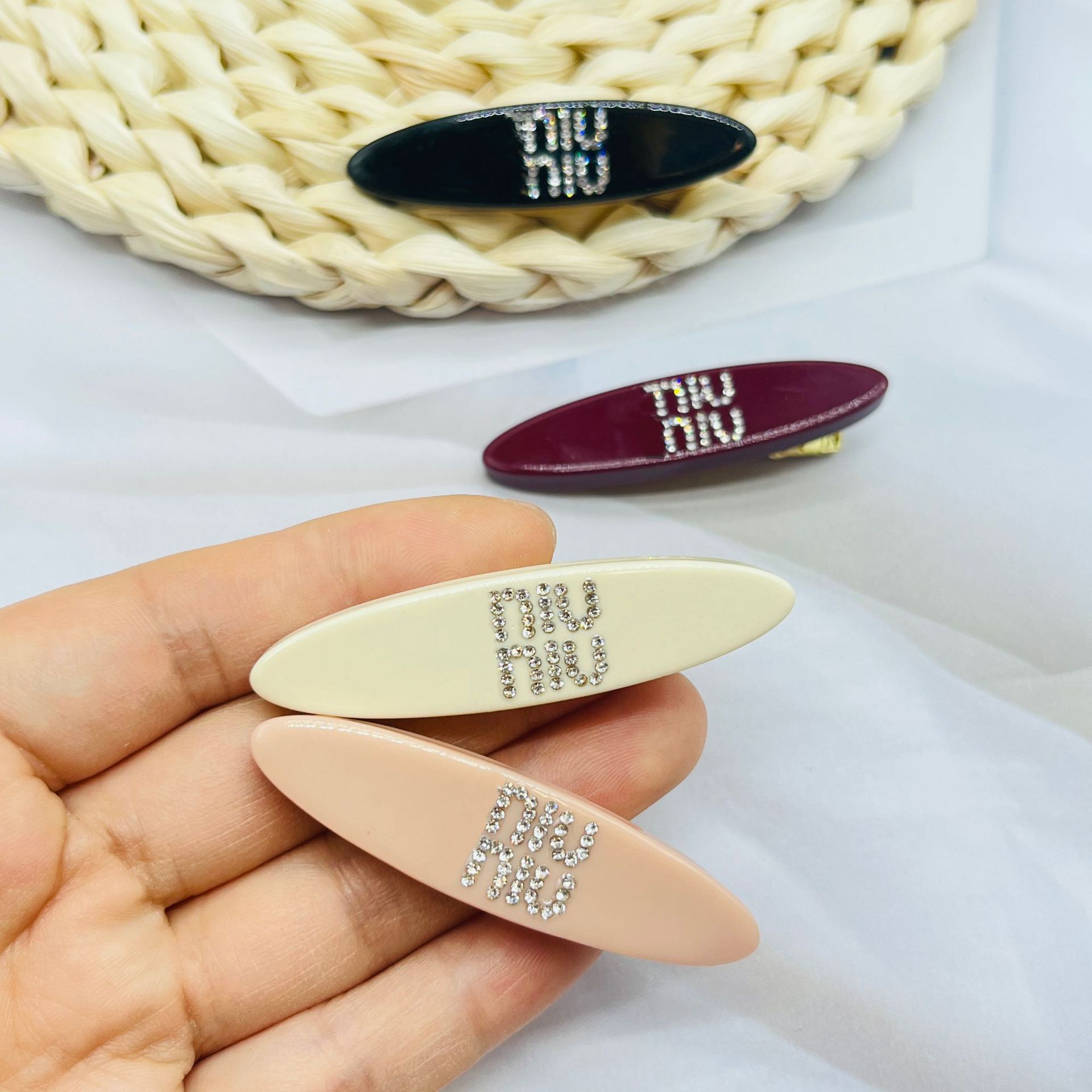 跨境前额刘海侧边碎发发夹女后脑勺高级感鸭嘴夹发卡可爱小巧精致