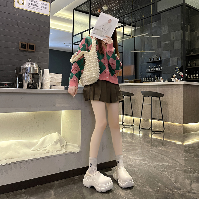 时尚高跟底棉拖鞋女秋冬季爆款家居防水防滑室内百搭包跟拖鞋