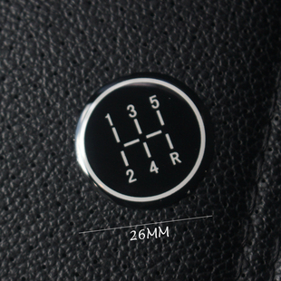 汽车个性改装通用排挡头 挡位盘贴 档位贴 手动挡挂档标 EVO车贴