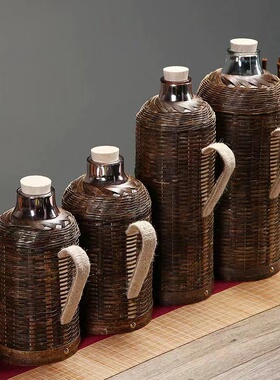 热水瓶纯手工编织竹编暖壶家用