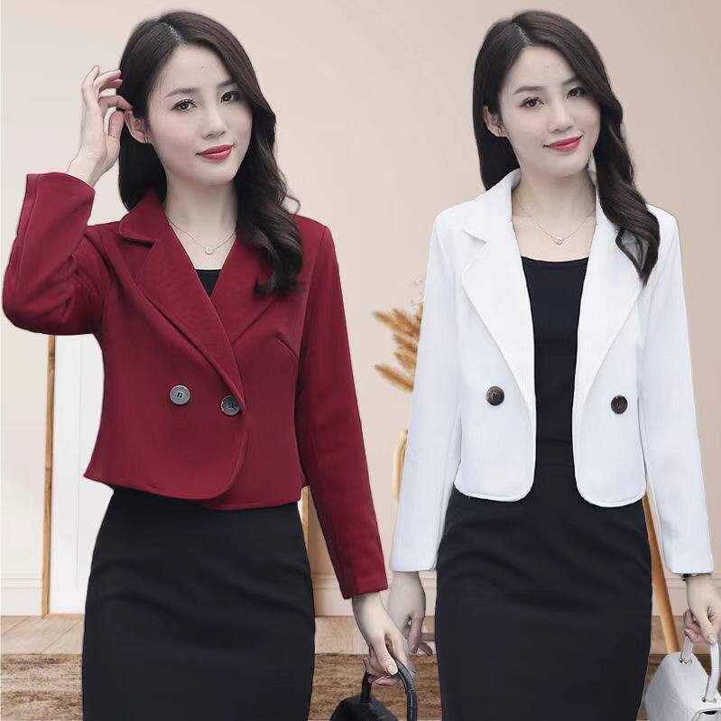 女士短外套西服2023年新款女装春秋冬百搭小矮个子短款小西装上衣,女装/女士精品,西装,淘宝优惠券,粉丝福利购,淘宝优惠卷