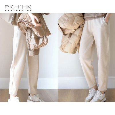 PKH.HK气质女装折扣店 BI入两色自留时髦好穿温暖羊毛时装锥形裤