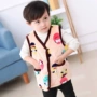 Áo vest trẻ em mùa đông có chăn dày nam nữ ấm áp cộng với bông flannel nhỏ áo vest trẻ em - Áo ghi lê áo khoác trẻ em nam 12 tuổi