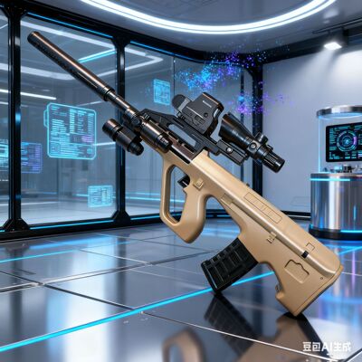手自一体AUG电动连发玩具枪男孩