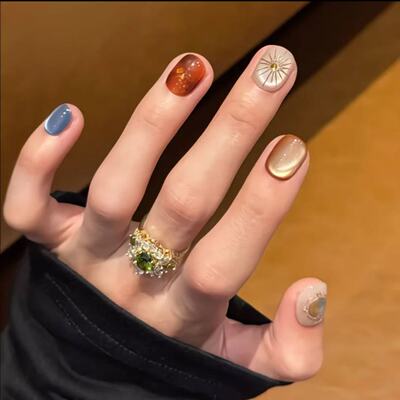 穿戴甲美甲2026新款豆豆甲