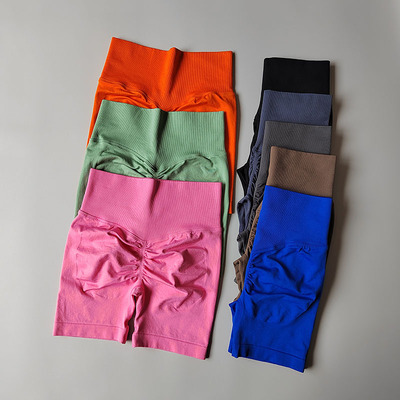 紧身裤高腰蜜桃提臀翘臀锦纶健身