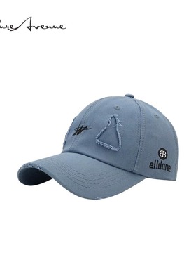 【正品现货】Bure Avenue街头个性破洞嘻哈棒球帽男女韩版鸭舌帽