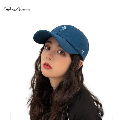 Bure Avenue鸭舌帽夏季刺绣网红棒球帽夏季时尚遮阳防晒鸭舌帽子