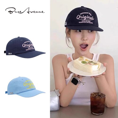 【正品现货】Bure Avenue春夏平檐刺绣棒球帽子显脸小鸭舌帽男女