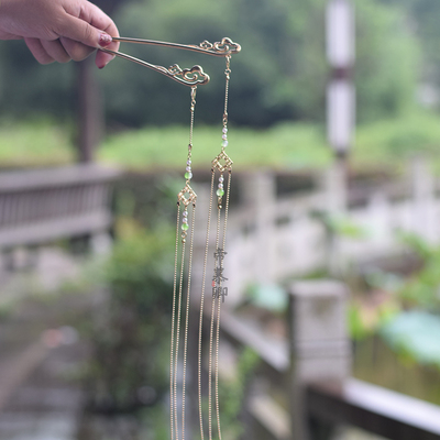 衍生长流苏步摇古装发饰