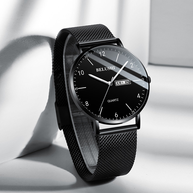 手表男款石英表正品十大品牌简约时尚防水超薄男士机械手表潮流