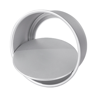 戚风蛋糕模具圆形 4/6/8/10寸活底蛋糕模具 阳极活底胚子烤箱家用