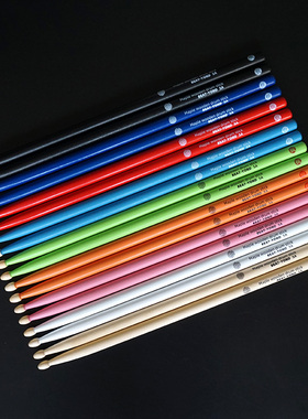 架子鼓鼓棒爵士鼓实木鼓槌电鼓儿童专用7A鼓棍彩色木质枫木5A鼓槌