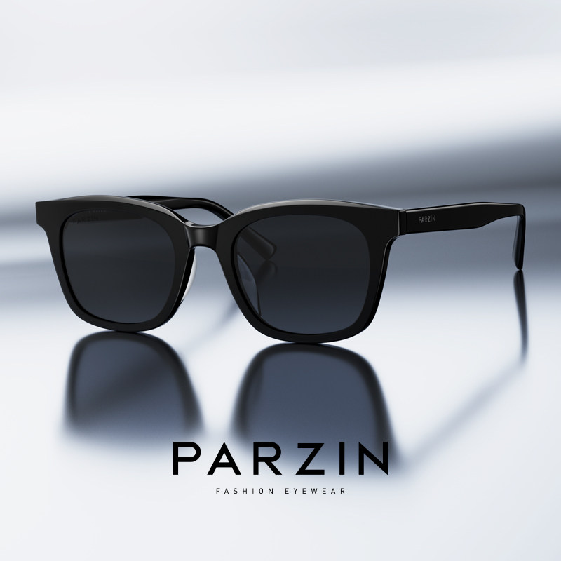 帕森修颜方框太阳镜女时尚百搭黑框墨镜男舒适防晒防紫外线PZ7778