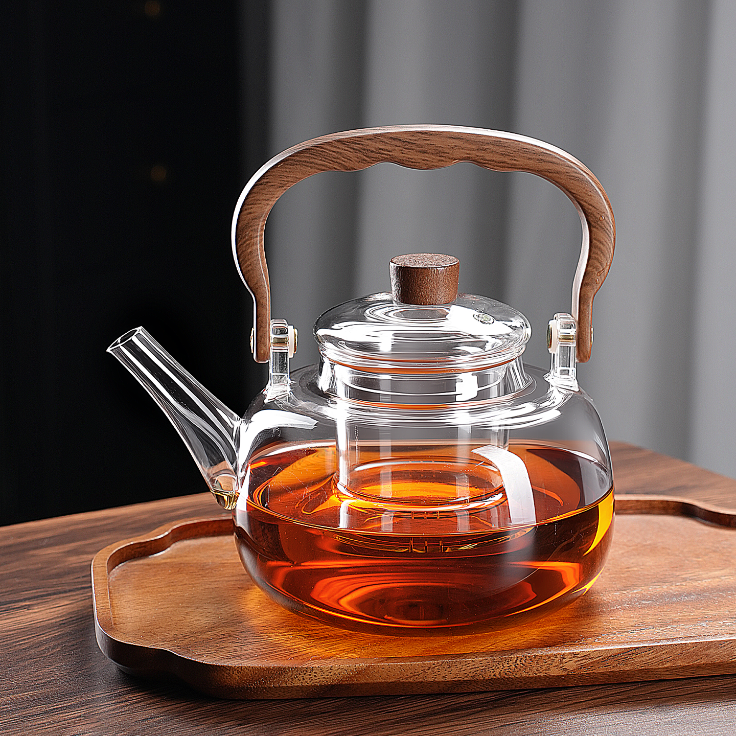 玻璃煮茶壶可明火加热烧水壶