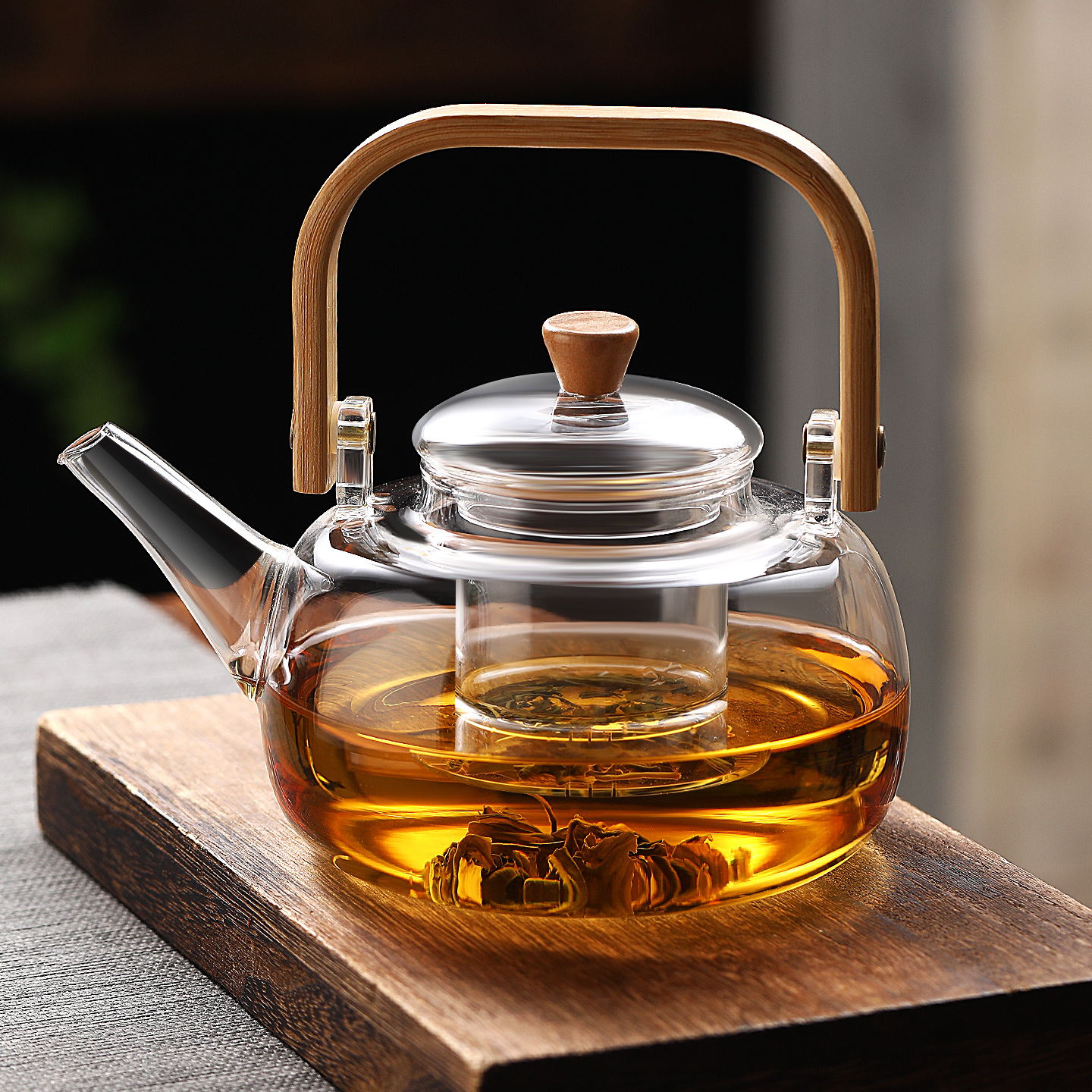 玻璃煮茶壶2025新款电陶炉烧水壶家用高端泡茶专用茶具养生提梁壶