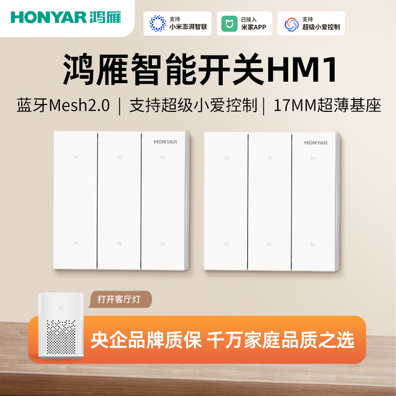 米家APP远程控制，小爱语音控制，零火通用