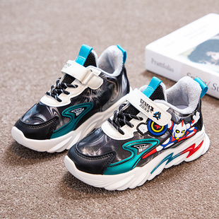 奥特曼男童鞋子2024年秋季新款儿童运动鞋网面透气小童宝宝跑步鞋