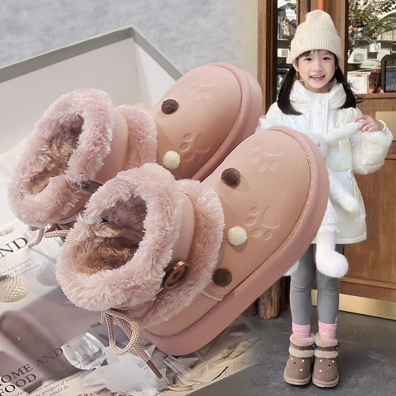 月销1万优质儿童短靴冬季棉鞋