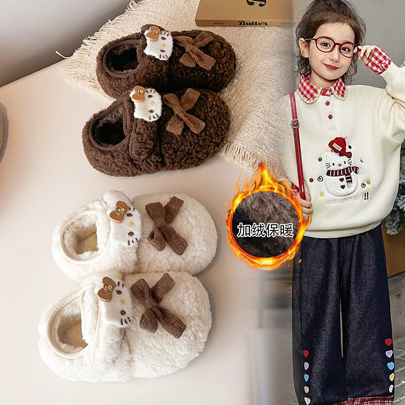 女童勃肯鞋KT猫棉鞋2025冬季加绒小童公主鞋宝宝软底毛毛鞋豆豆鞋,童鞋/婴儿鞋/亲子鞋,棉鞋,淘宝优惠券,粉丝福利购,淘宝优惠卷