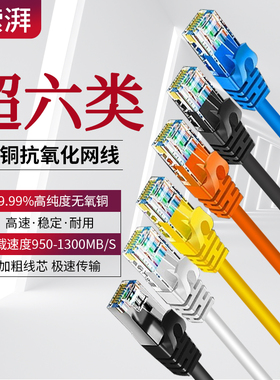 千兆网线家用超六类室外高速网络电脑宽带路由器连接线10m15m20米