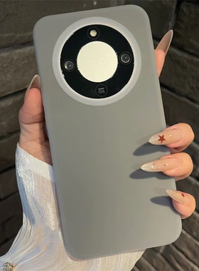 一擦就干净防滑液态硅胶magic8适用荣耀X70手机壳Magic7炭灰色6果冻X50X60高级感400全包500镜头防摔300软Pro