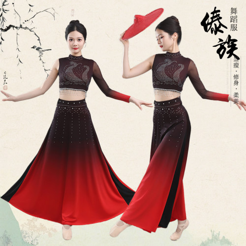 新款花腰傣舞蹈演出服民族舞蹈服