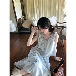 春野薄荷 纯色短上衣镂空伞裙两件套套装裙子女夏季新款