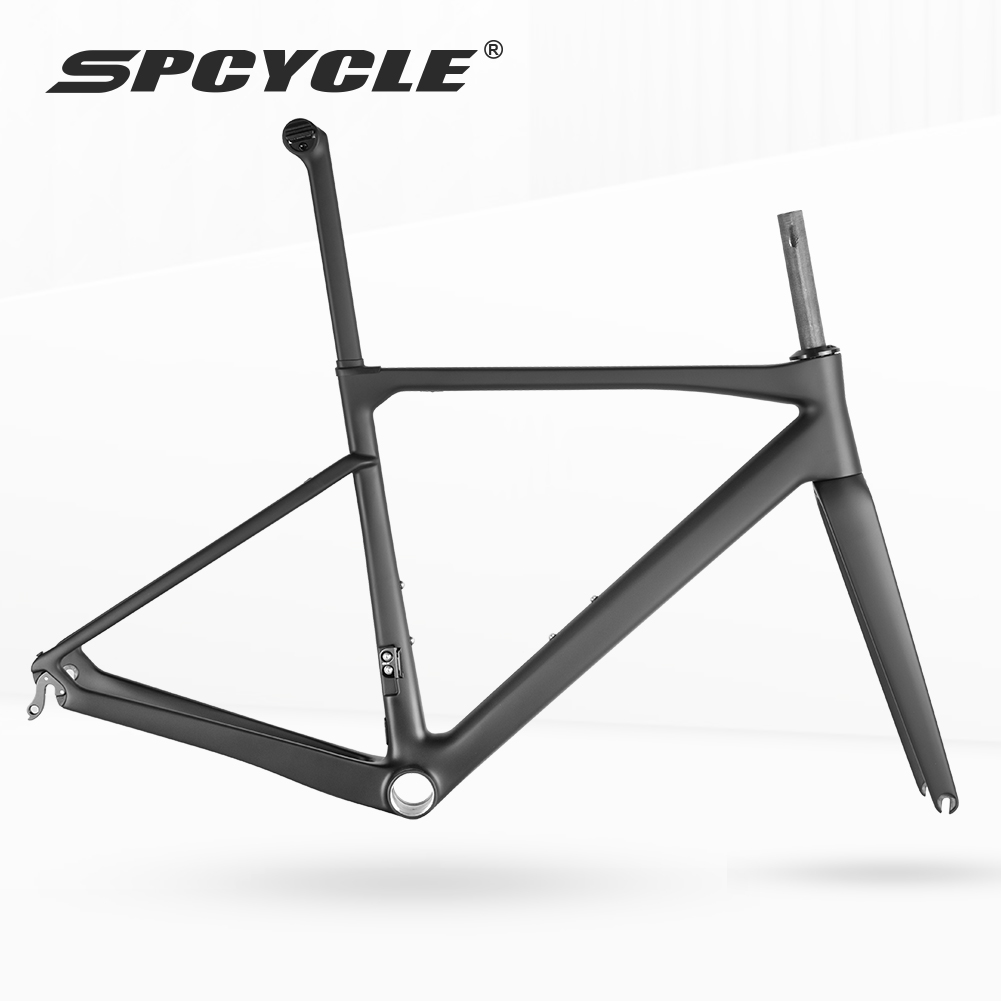 Spcycle圈刹碳纤维公路车架全内走线EPS工艺V刹综合公路车架