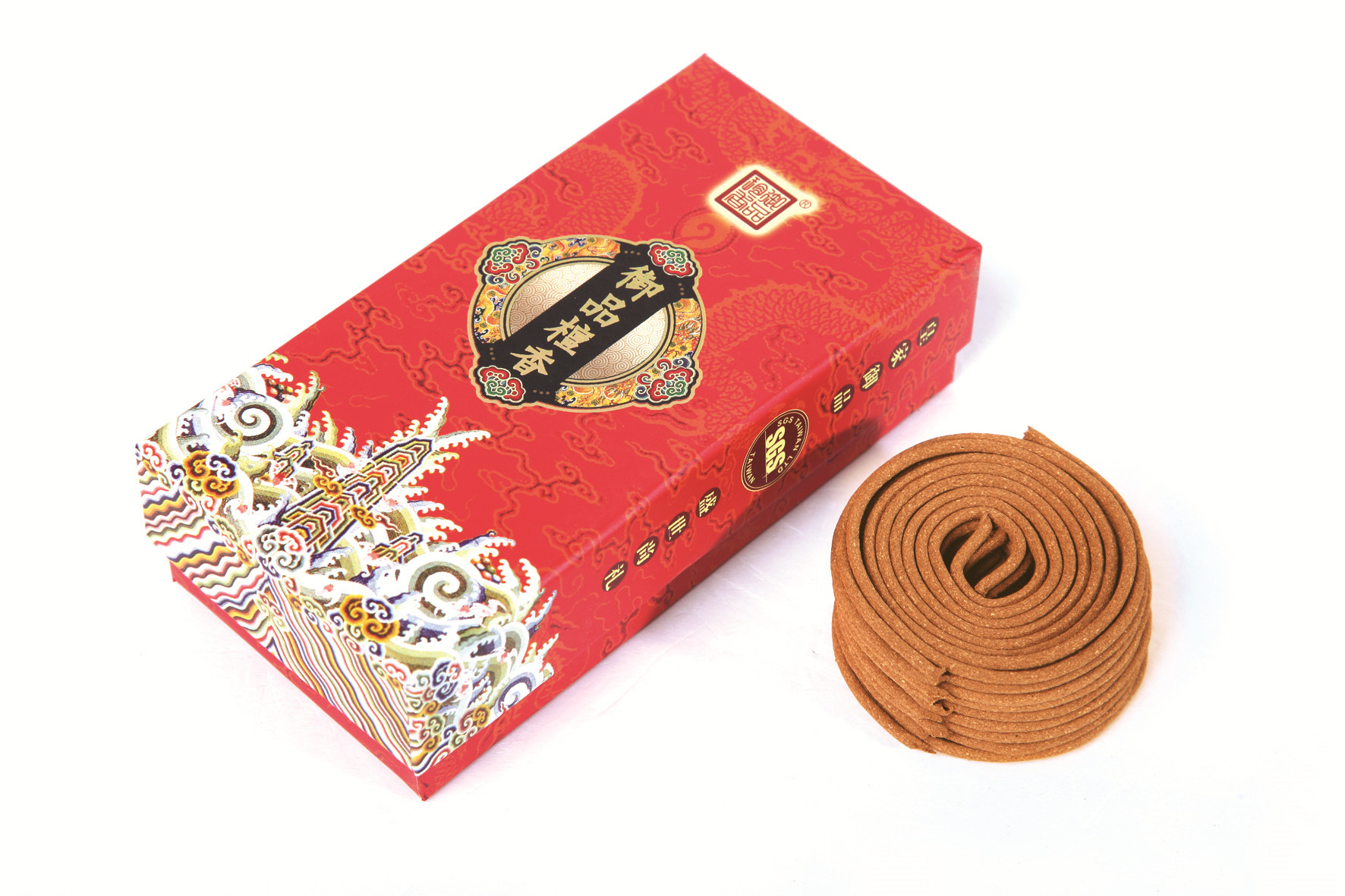 万福林 天然香 御品檀香2H盘香 养生香 礼佛香 YT12002