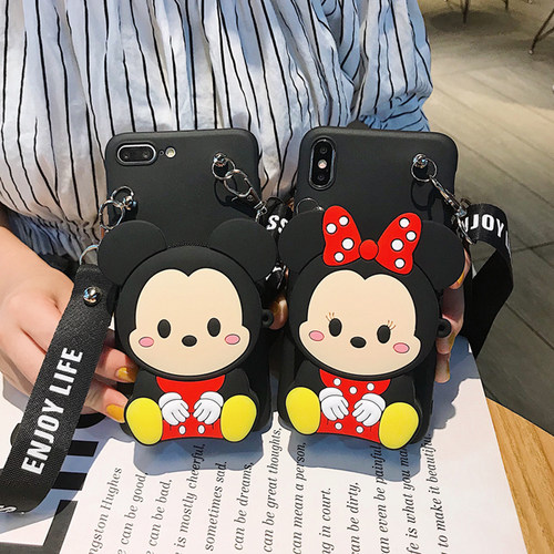 可爱米奇米妮零钱包oppo手机壳