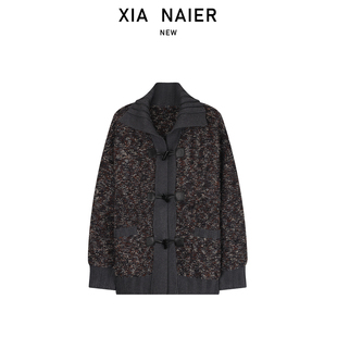 25秋冬牛角扣花纱开衫 1300克 抗起球面料 HP2520 49%羊毛