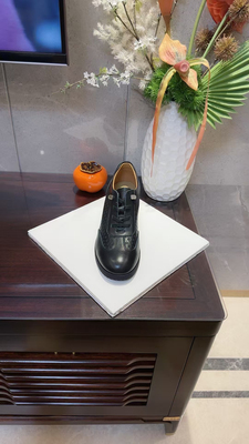 瑞迪蓝图女鞋满帮免系鞋带坡底高跟真皮牛皮角度好舒适显瘦