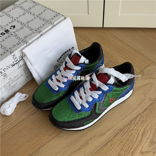 Conversex  JW Anderson联名绿色细闪运动跑步休闲鞋160799C