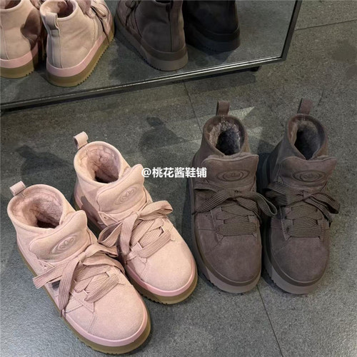 Adidas三叶草加绒面包鞋棉鞋